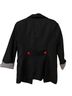 Persona 100% Polyester Plaid Graphic Stripes Black Red White Jacket Size S - photo 2