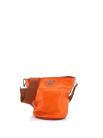 Prada Bucket Messenger Bag Vitello Daino Small (view 1)