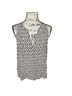 Joie Animal Print Black Ivory Tan Sleeveless Blouse Size XS - photo 1