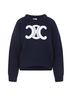 Céline 100% Wool Blue Ribbed Crew Neck Sweater Size M - photo 9