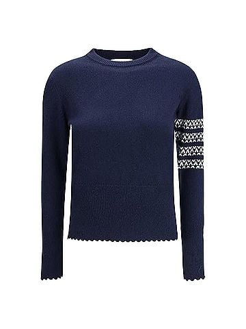 Thom Browne Merino Wool Holiday Hector Pullover Knit (view 1)