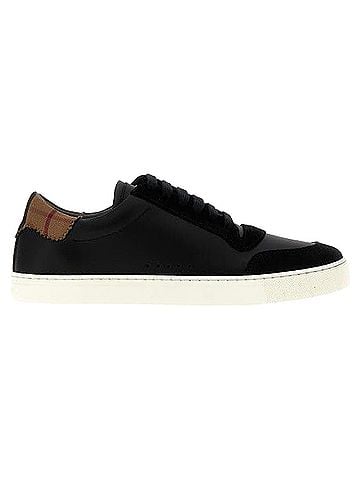 Burberry Leather Suede And Vintage Check Cotton Sneakers (view 1)