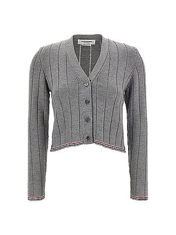 Thom Browne Merino Wool V-neck Cardigan (view 1)
