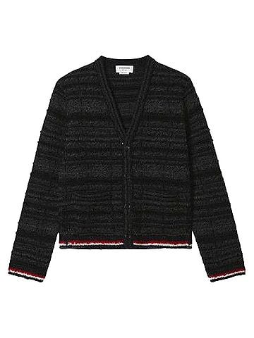 Thom Browne Tartan Check Inlay Jacquard Crew Neck Merino Wool (view 1)