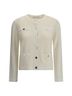 Tory Burch 100% Wool White Cardigan Size M - photo 4