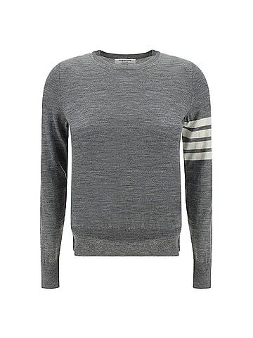 Thom Browne Wool Relaxed Pullover Knit (view 1)