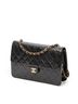 Chanel Black Vintage Push Lock Straight Flap  One size - photo 3
