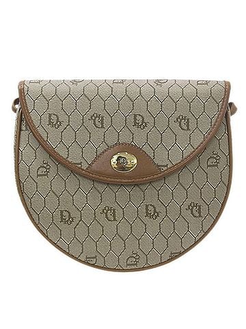 Christian Dior Christian Dior shoulder bag, PVC and leather, beige. (view 2)