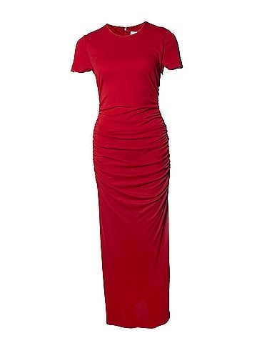 Carolina Herrera Carolina Herrera, Draped maxi dress in red (view 1)