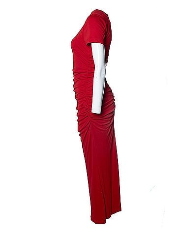 Carolina Herrera Carolina Herrera, Draped maxi dress in red (view 2)