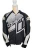 Icone Black White Leather Jacket Size L - photo 1