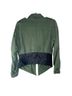 BB Dakota 100% Tencel 100% Cotton Color Block Green Black Jacket Size S - photo 2