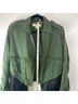 BB Dakota 100% Tencel 100% Cotton Color Block Green Black Jacket Size S - photo 3