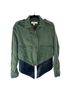 BB Dakota 100% Tencel 100% Cotton Color Block Green Black Jacket Size S - photo 1