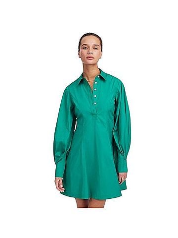 Madewell Seamed Long-Sleeve Mini Shirtdress Casual Dress (view 1)