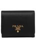 Prada 100% Leather Black Vittelo Move Two-tone Wallet One size - photo 1