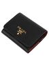 Prada 100% Leather Black Vittelo Move Two-tone Wallet One size - photo 9