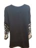 We the Free Animal Print Color Block Stars Black White Pullover Sweater Size L - photo 2