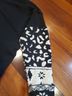 We the Free Animal Print Color Block Stars Black White Pullover Sweater Size L - photo 11