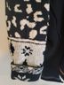 We the Free Animal Print Color Block Stars Black White Pullover Sweater Size L - photo 8