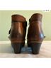 Taos 100% Leather Brown Ankle Boots Size EU 38 - photo 3