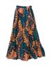 Cleobella Print Orange Kitty Ankle Skirt Size XS - photo 1