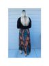 Cleobella Print Orange Kitty Ankle Skirt Size XS - photo 3