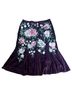 Odille Floral Multi Color Burgundy Casual Skirt Size 4 - photo 1