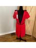 Elle Floral Red Black Cocktail Dress Size 12 - photo 12