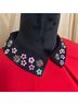 Elle Floral Red Black Cocktail Dress Size 12 - photo 4