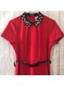 Elle Floral Red Black Cocktail Dress Size 12 - photo 9