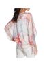 Chico's 100% Polyester Graphic Blue Red Orange Poncho Size M - photo 5