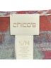 Chico's 100% Polyester Graphic Blue Red Orange Poncho Size M - photo 3