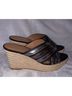 Coach Brown Silver Wedges Size 8 - photo 6