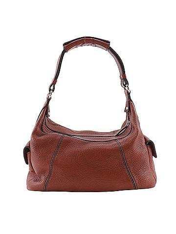 Tod's Tod's (TOD'S) Leather Shoulder Bag, Brown, A5 Size, Zipper Closure, Women's (view 1)