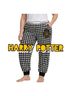 Harry Potter Checkered-gingham Black White Sweatpants Size XL - photo 1