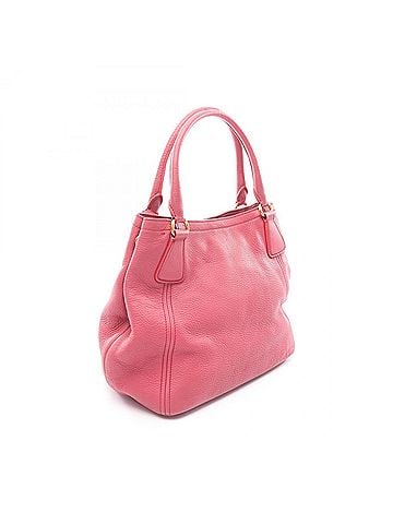 Prada Prada VIT DAINO 2-Way Leather Handbag for Women, Pink (view 2)