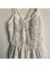 Kendall & Kylie 100% Polyester 100% Rayon Floral White Blue Overalls Size S - photo 4