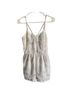 Kendall & Kylie 100% Polyester 100% Rayon Floral White Blue Overalls Size S - photo 2