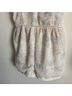 Kendall & Kylie 100% Polyester 100% Rayon Floral White Blue Overalls Size S - photo 3