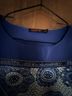 109°F Floral Blue Ivory Casual Dress Size XS - photo 7