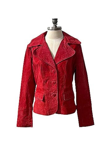 Wilsons Leather Vintage Notch Collar Blazer Jacket Coat (view 1)