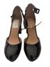 Sun + Stone 100% Patent Leather Black Heels Size 7 1/2 - photo 1