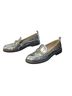 Sam Edelman 100% Leather Silver Flats Size 8 1/2 - photo 1