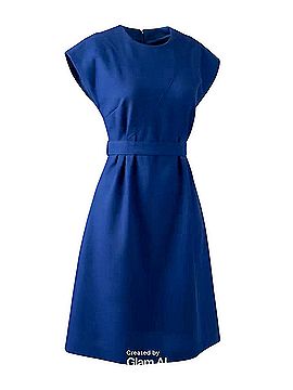 sachin and babi light blue dress Royal Blue Lace Vintage Style Swing Dress With 3/4 Sleeves & Boat Neck   Pretty Kitty Fashion