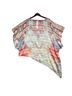 Chico's 100% Polyester Graphic Blue Red Orange Poncho Size M - photo 2