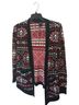 Social Collision Fair Isle Red Black White Cardigan Size S - photo 1