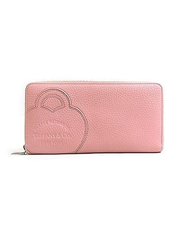 Tiffany & Co. Tiffany & Co. Round Zip Long Wallet, Return to Tiffany, Leather, Pink, Women's, 56653a (view 1)
