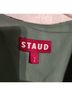 STAUD 100% Polyester Green White Cocktail Dress Size 2 - photo 3
