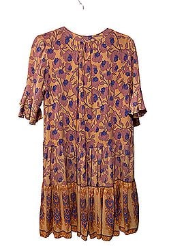 Petal and Pup Floral Boho Tiered Mini Casual Dress (view 2)